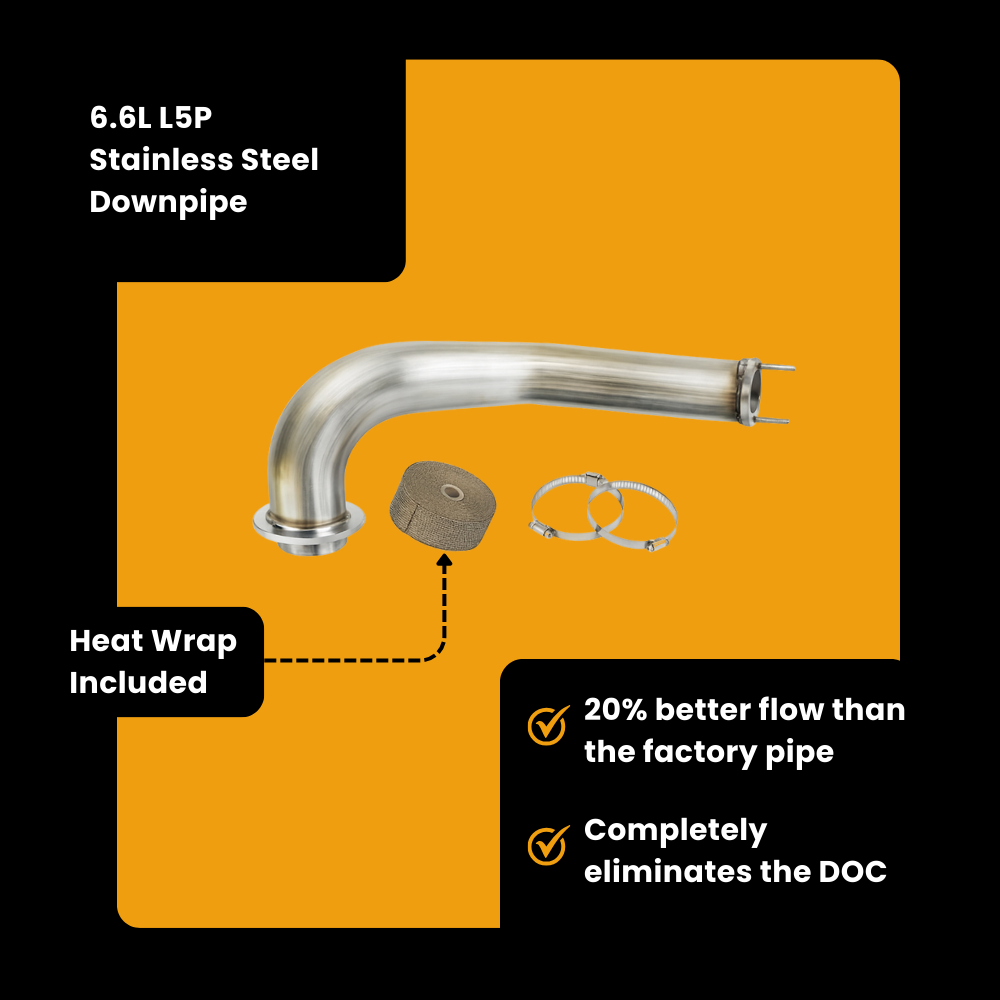 GM Chevy Duramax 6.6L L5P full delete bundle components for 2017-2023 diesel trucks.