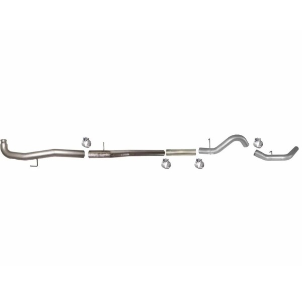 4" downpipe-back full exhaust delete pipe for GM Chevy 6.6L Duramax diesel engines 2001-2016.