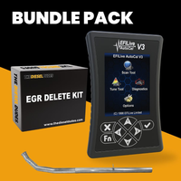 Ram Cummins 6.7 full delete bundle components and installation parts for 2007-2009 Dodge Ram diesel trucks.