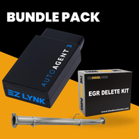 Ford 6.7 Powerstroke full delete bundle components for 2020-2022 models displayed together.