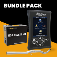GM Chevy Duramax 6.6 LML full delete bundle kit for 2011-2016 diesel engines, complete components displayed.