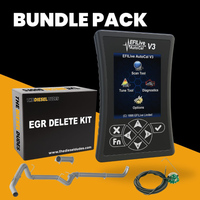 GM Chevy Duramax 6.6L LBZ full delete bundle components for 2006-2007 diesel engines