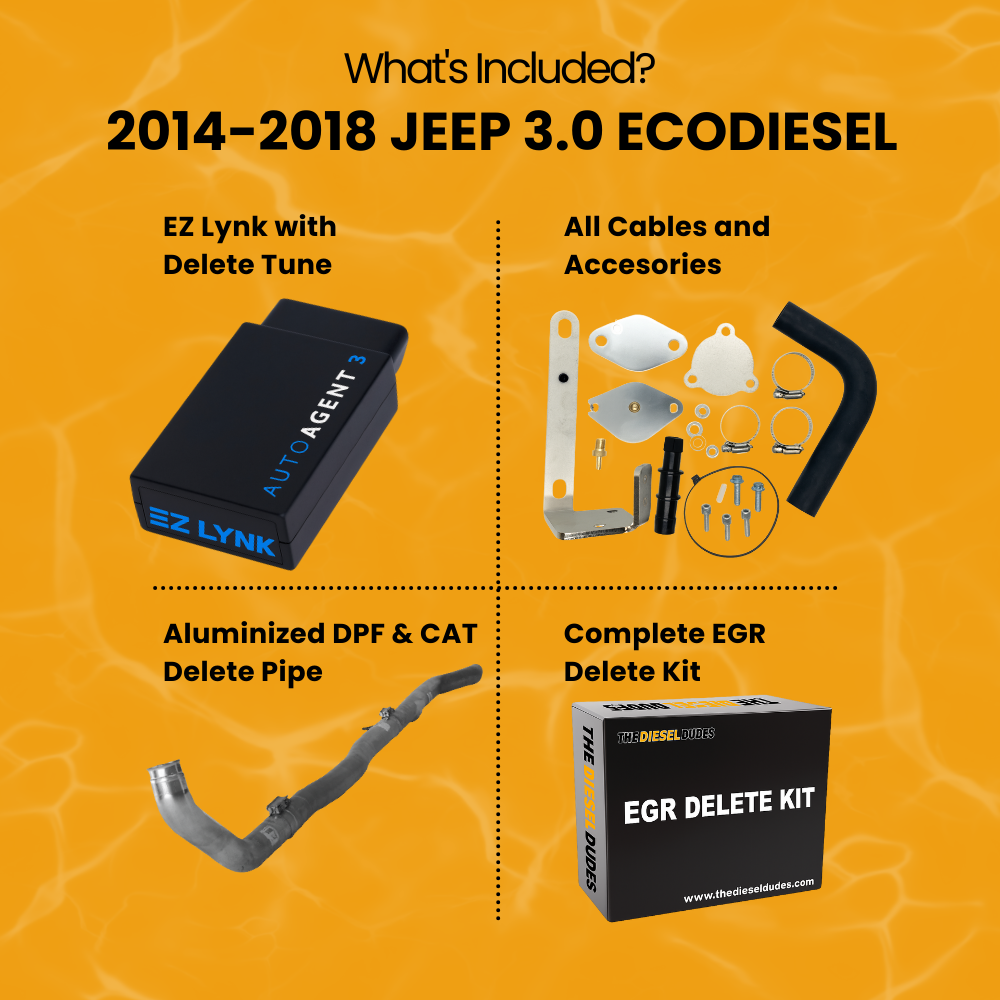 Jeep Grand Cherokee Ecodiesel 3.0 Full Delete Bundle | 2014-2018