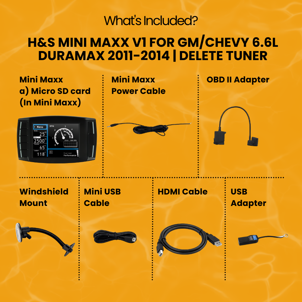 H&S Mini Maxx V1 For GM/Chevy 6.6L Duramax 2011-2014 | Delete Tuner