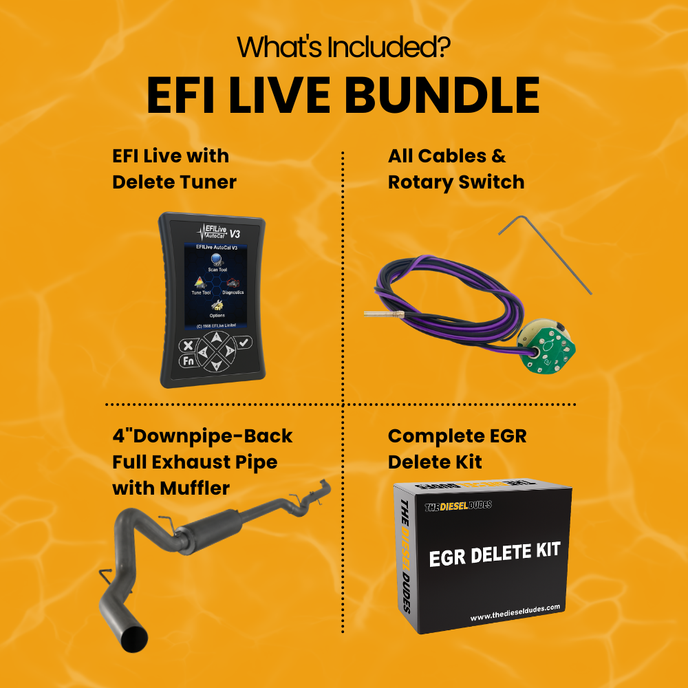 GM/Chevy Duramax 6.6L LLY Full Delete Bundle | 2004-2005