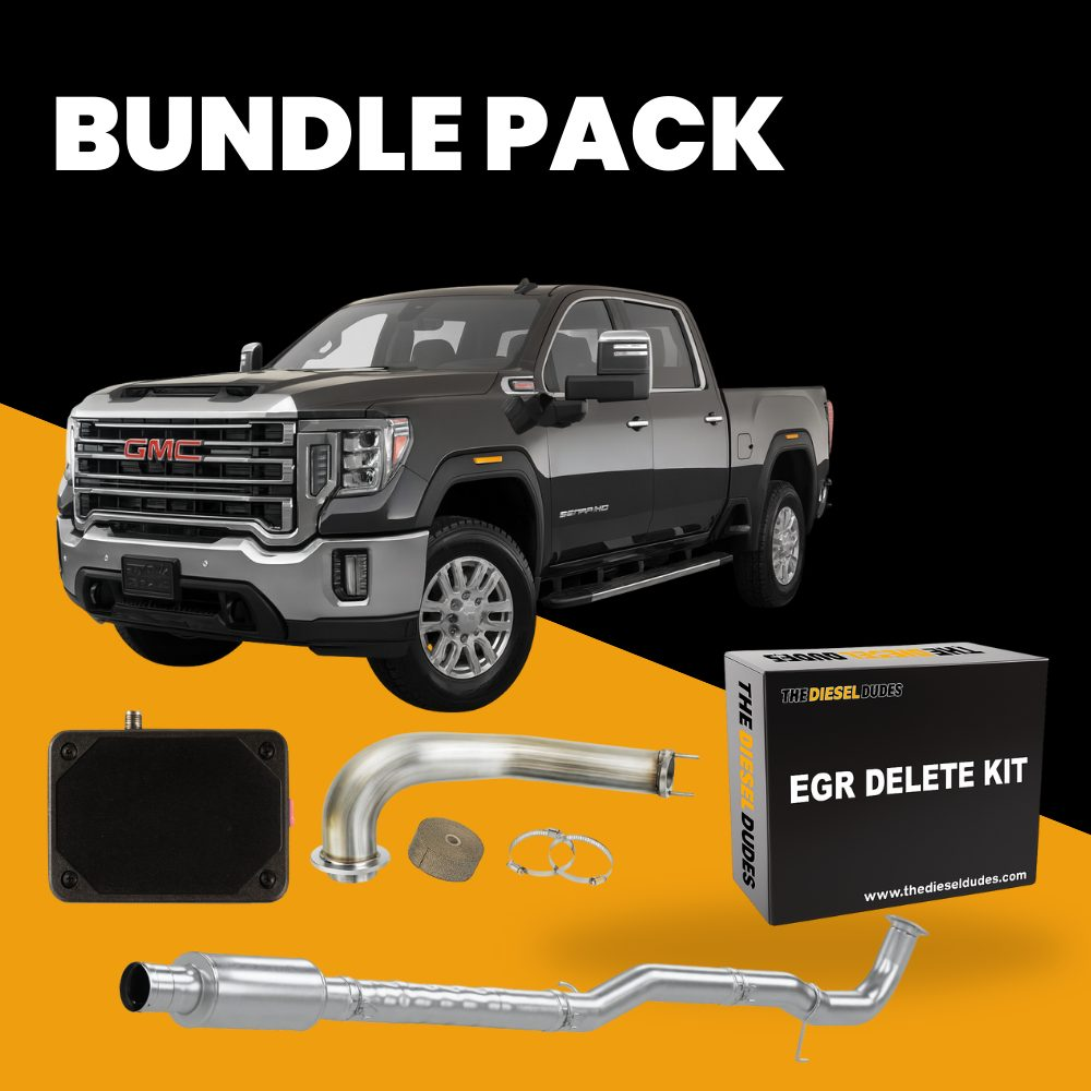 GM Chevy Duramax 6.6 L5P full delete bundle components and installation kit for 2017-2023 models.