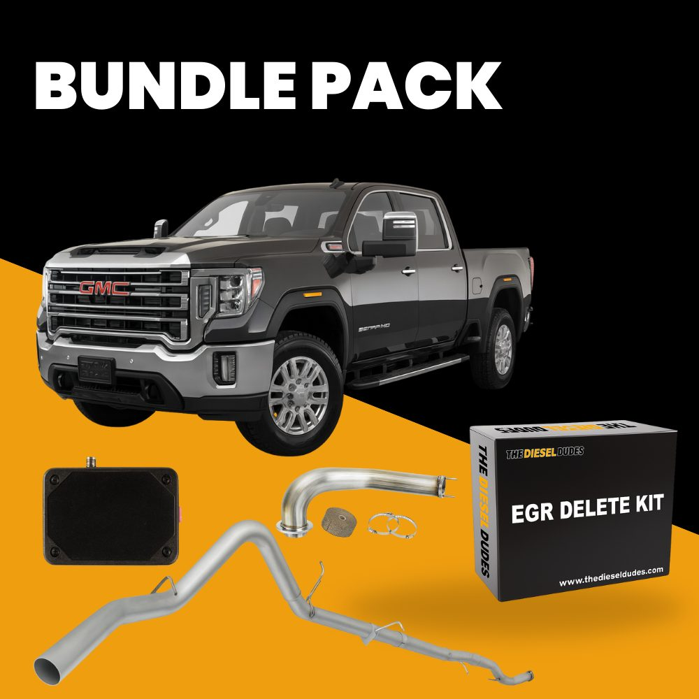 GM Chevy Duramax 6.6 L5P full delete bundle components and installation kit for 2017-2023 diesel trucks.