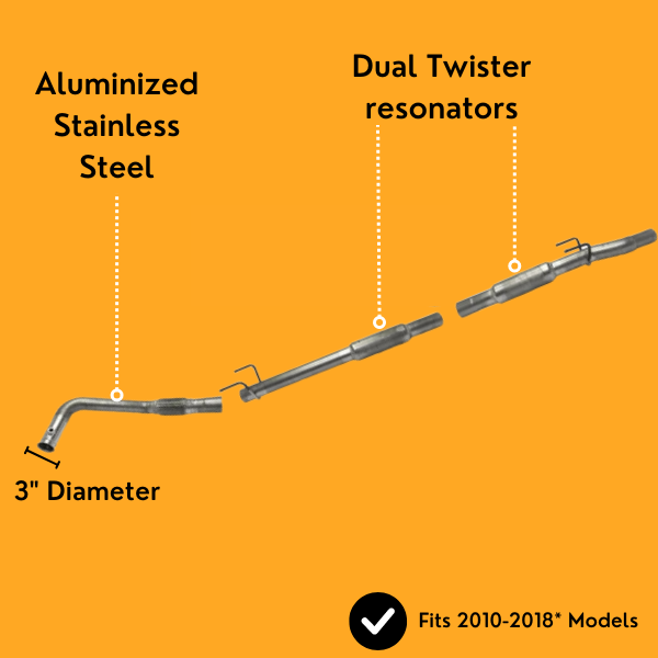 3" Full Exhaust | 3.0L Mercedes Sprinter Van | 2010-2019